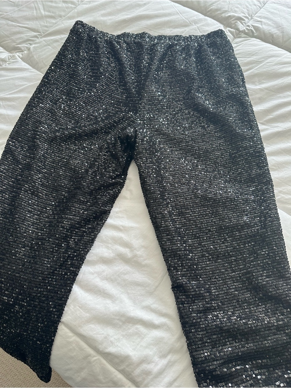 Sequin Jogger Style Black Pants size XL - Picture 8 of 17